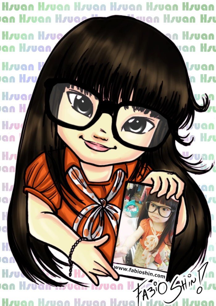 Caricatura em mangá colorida — Escola de Mangá Japan Sunset