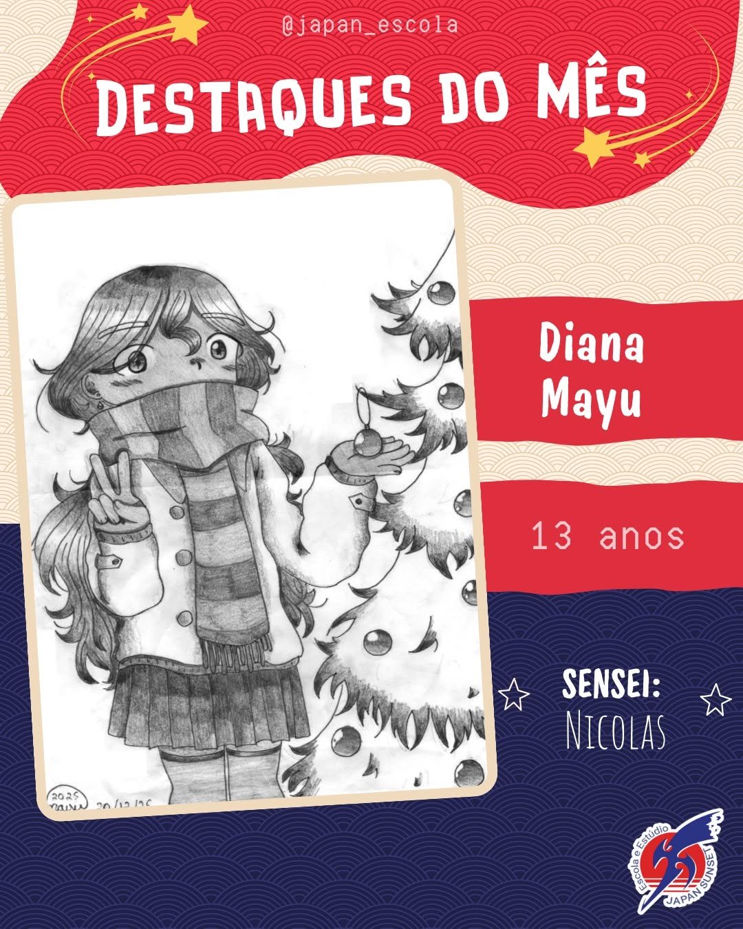 Criança desenhando mangá em aula Kodomo — Escola de Mangá Japan Sunset