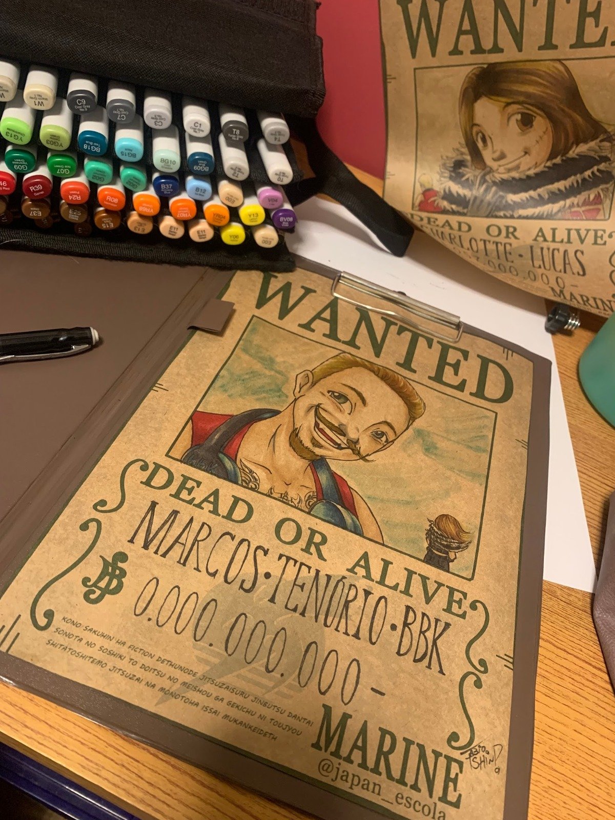 Ilustrações coloridas à mão no estilo mangá — método Japan Sunset