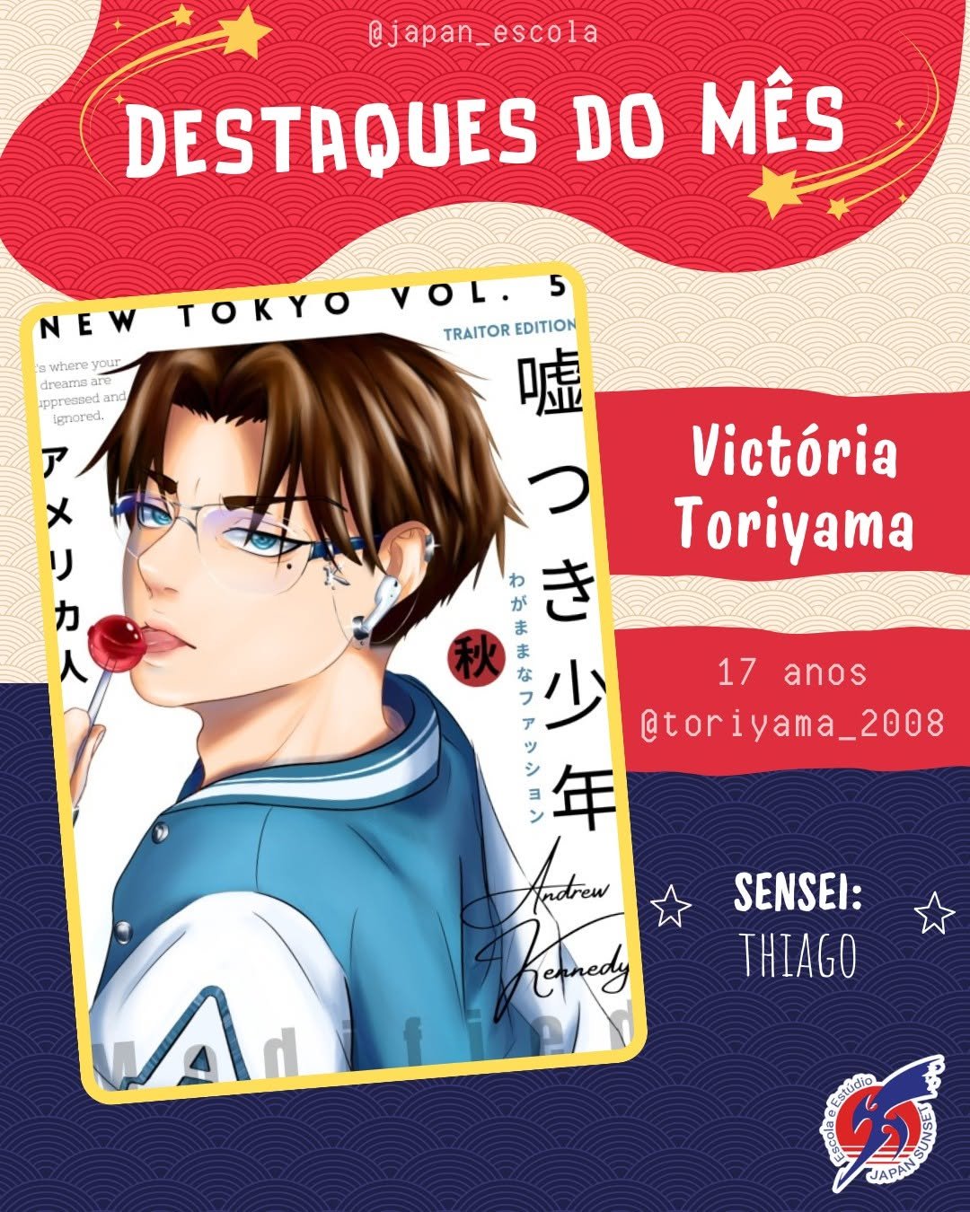 Trabalho de aluno — Escola de Mangá Japan Sunset