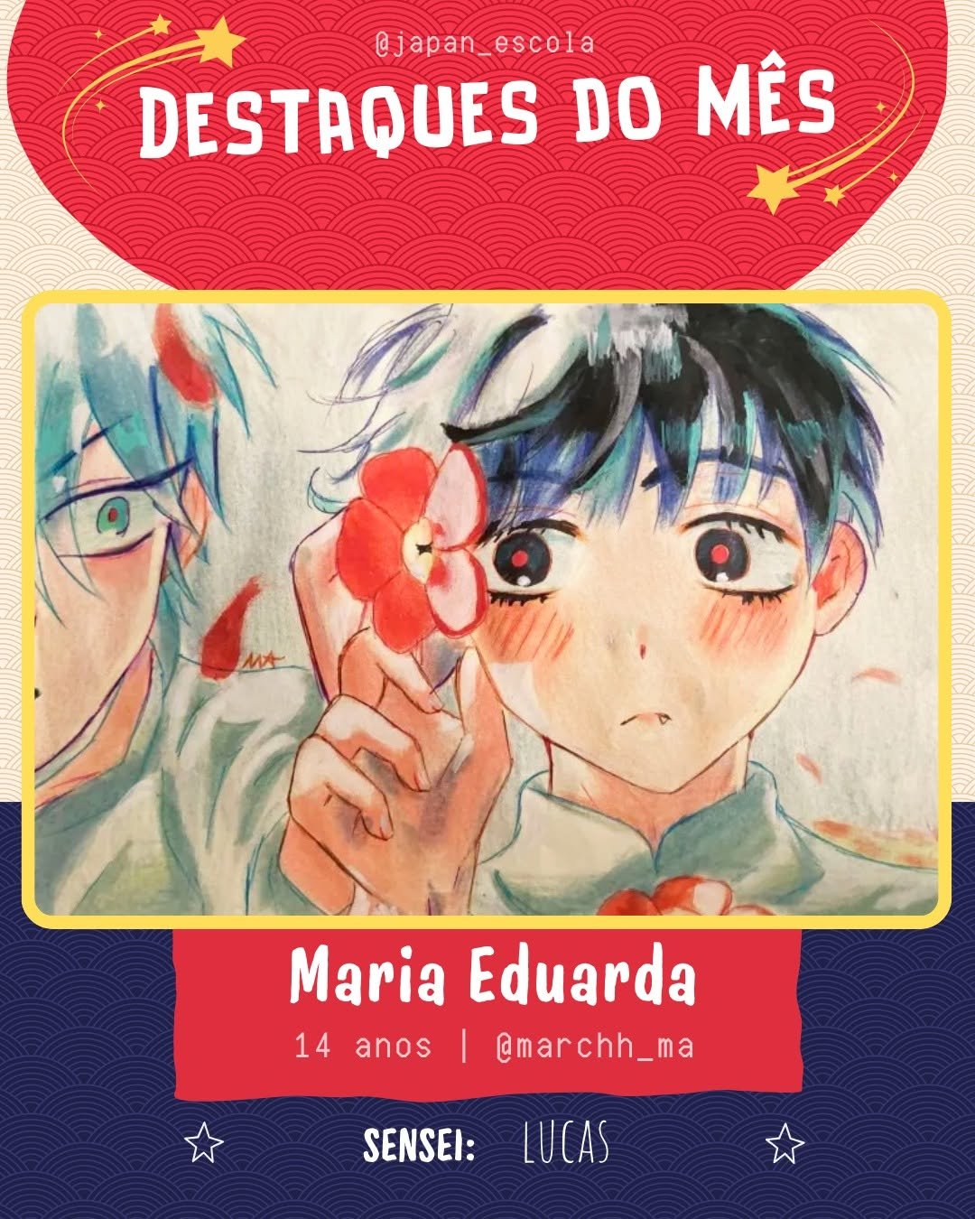 Trabalho de aluno — Escola de Mangá Japan Sunset