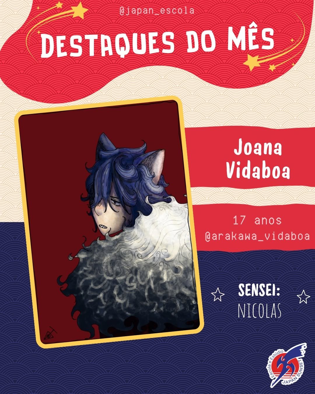 Trabalho de aluno — Escola de Mangá Japan Sunset