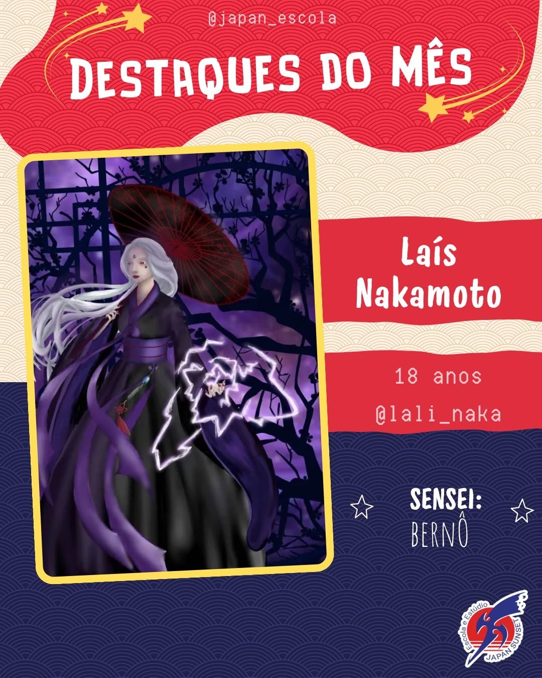 Trabalho de aluno — Escola de Mangá Japan Sunset