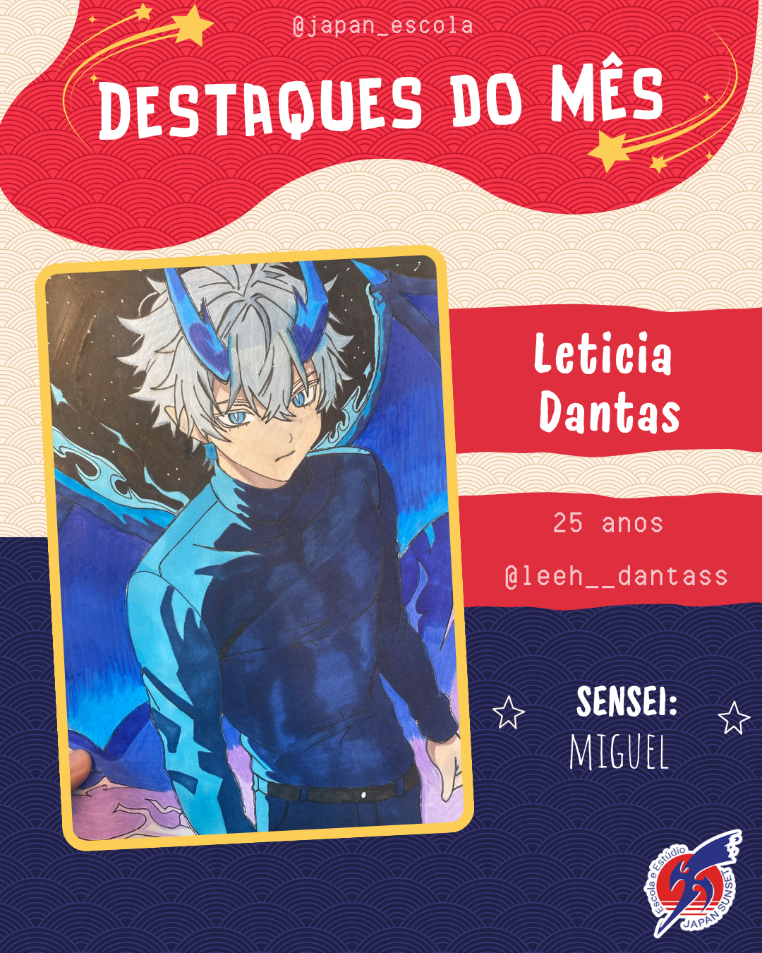 Trabalho de aluno — Escola de Mangá Japan Sunset