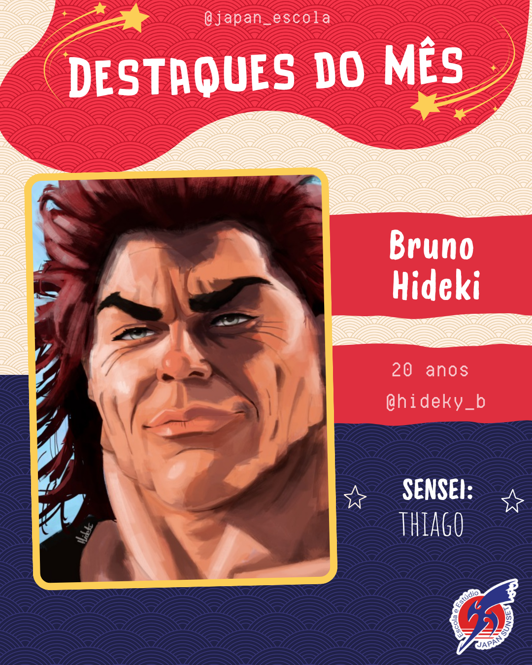 Trabalho de aluno — Escola de Mangá Japan Sunset