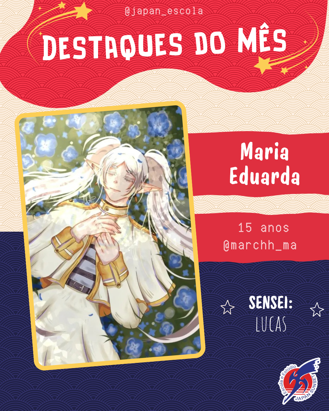 Trabalho de aluno — Escola de Mangá Japan Sunset
