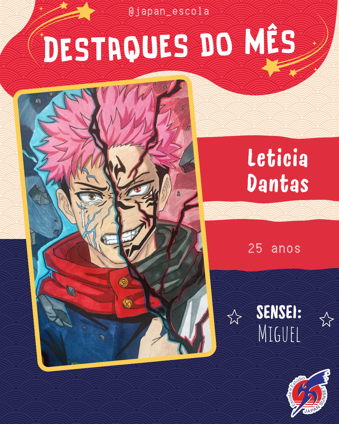 Trabalho de aluno — Escola de Mangá Japan Sunset