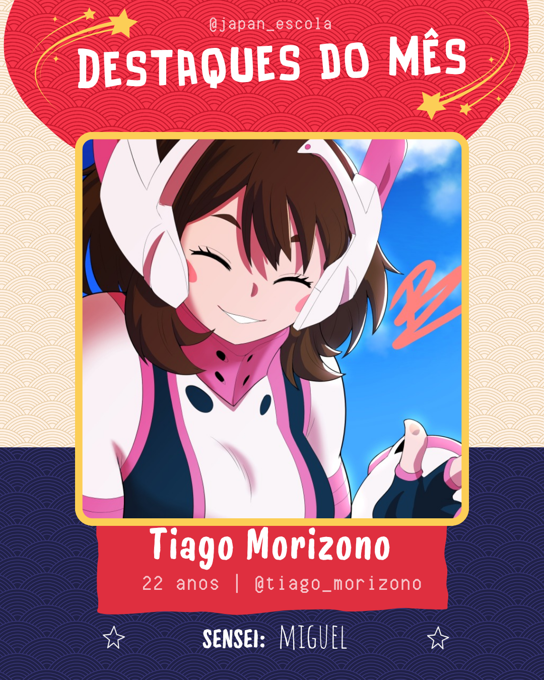 Trabalho de aluno — Escola de Mangá Japan Sunset