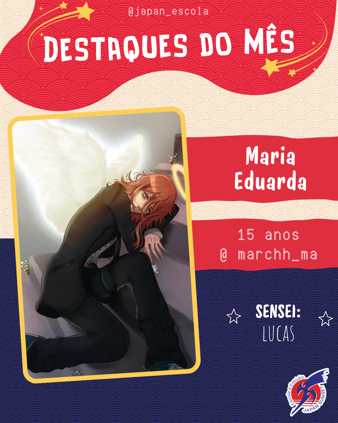 Trabalho de aluno — Escola de Mangá Japan Sunset