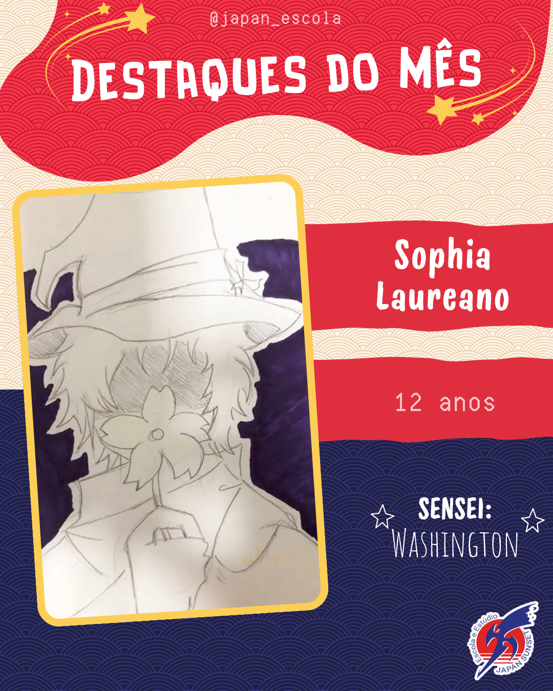 Trabalho de aluno — Escola de Mangá Japan Sunset